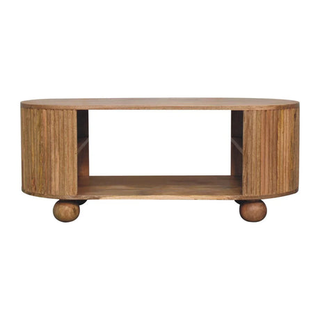 Soba - Ball Open Coffee Table - Oak - Furniture Home Direct