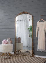Lavish - Full Length Mirror, AntiqueMetal Floor Mirror For Living Room, Bedroom - Gold - Furniture Home Direct