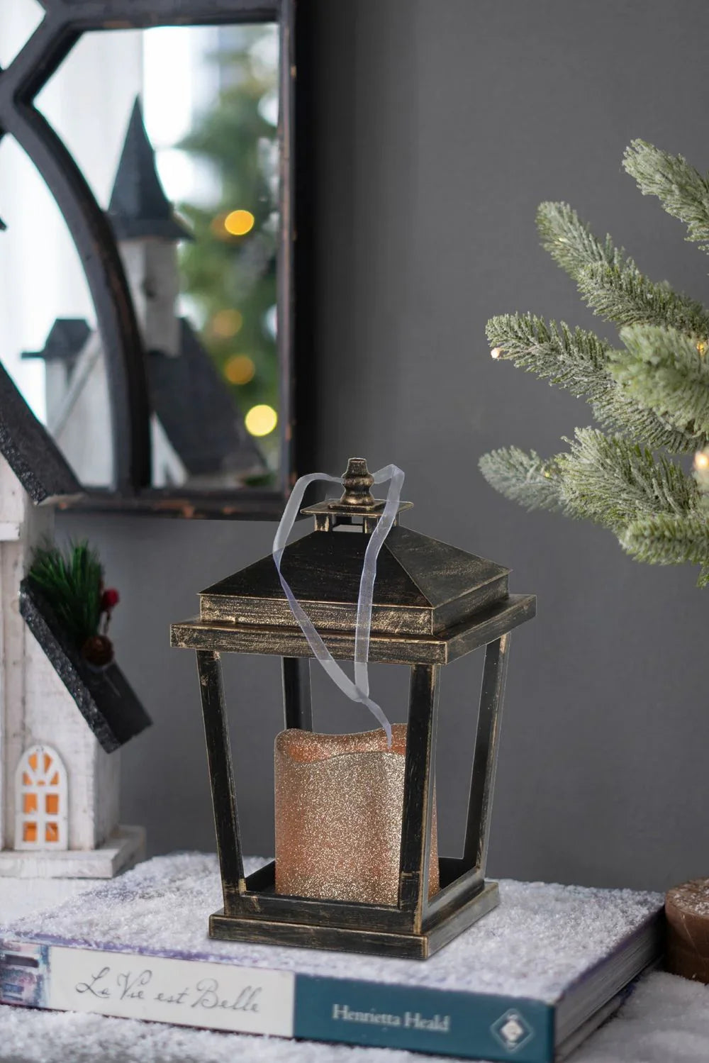 Menifee - Lantern With Led Candle (Set of 2) - Furniture Home Direct