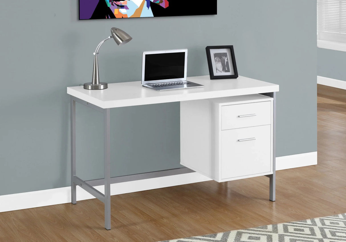 Computer Desk For Home Office, Left, Right Set - Up, Storage Drawers, Modern Design - Furniture Home Direct