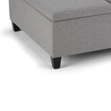 Ellis - Coffee Table Storage Ottoman Contemporary Design - Furniture Home Direct