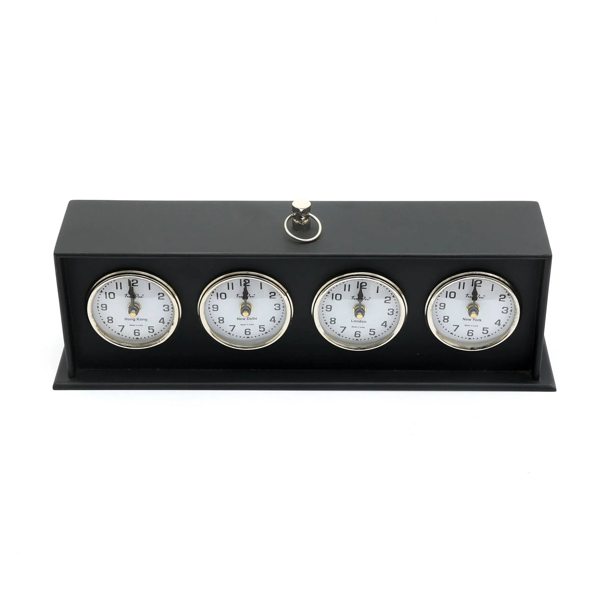 Modern & Decorative Tabletop Time Zone Desk Clock - Furniture Home Direct