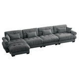 Super Comfort Oversized Modular Sectional Sofa With Movable Ottoman - Furniture Home Direct