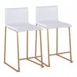 Mara - Contemporary Counter Stool Elegant Design (Set of 2) - Furniture Home Direct