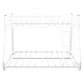 Bunk Bed Frame With Ladder And Guardrail, Heavy Duty Noise Free Design Metal Construction - Furniture Home Direct