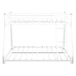 Bunk Bed Frame With Ladder And Guardrail, Heavy Duty Noise Free Design Metal Construction - Furniture Home Direct