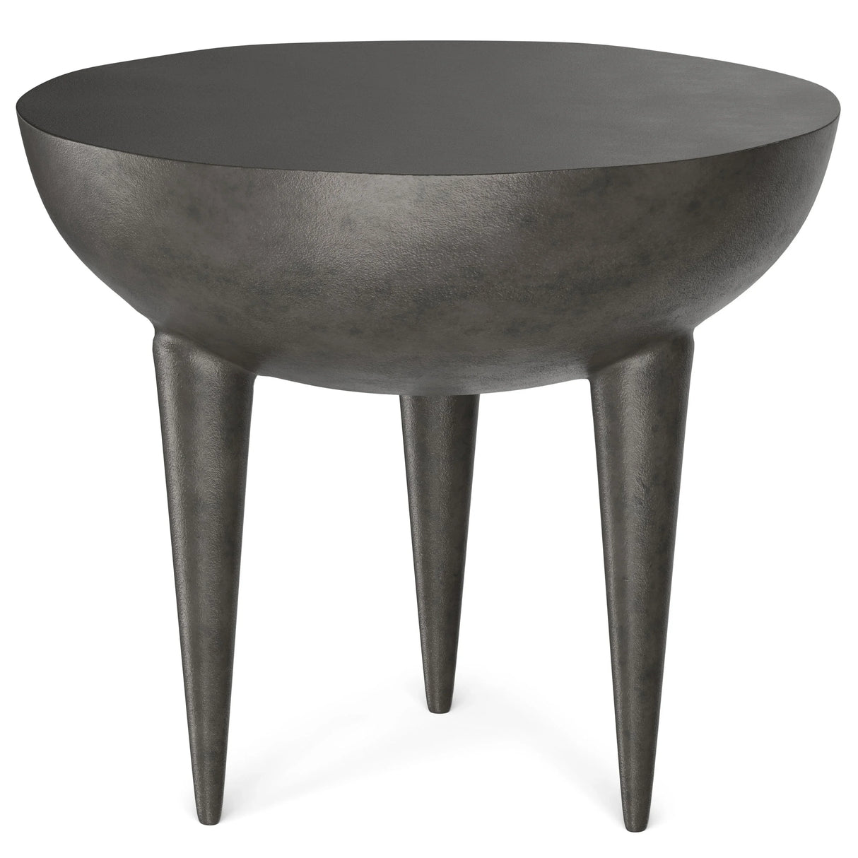 Otto - Cast Aluminum Side Table - Black - Furniture Home Direct