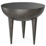 Otto - Cast Aluminum Side Table - Black - Furniture Home Direct