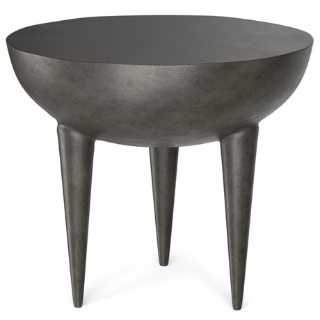 Otto - Cast Aluminum Side Table - Black - Furniture Home Direct