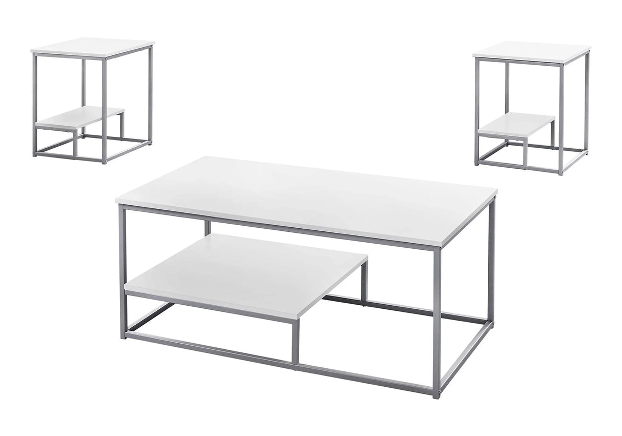 Table Set, Coffee, End, Side, Accent, Living Room, Contemporary & Modern (Set of 3) - Furniture Home Direct