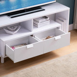 Modern TV Stand & Two Shelves And Two Drawers - Furniture Home Direct
