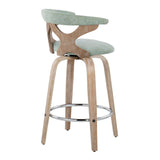 Gardenia - Mid Century Modern Fixed Height Counter Stool With Swivel (Set of 2) - Furniture Home Direct