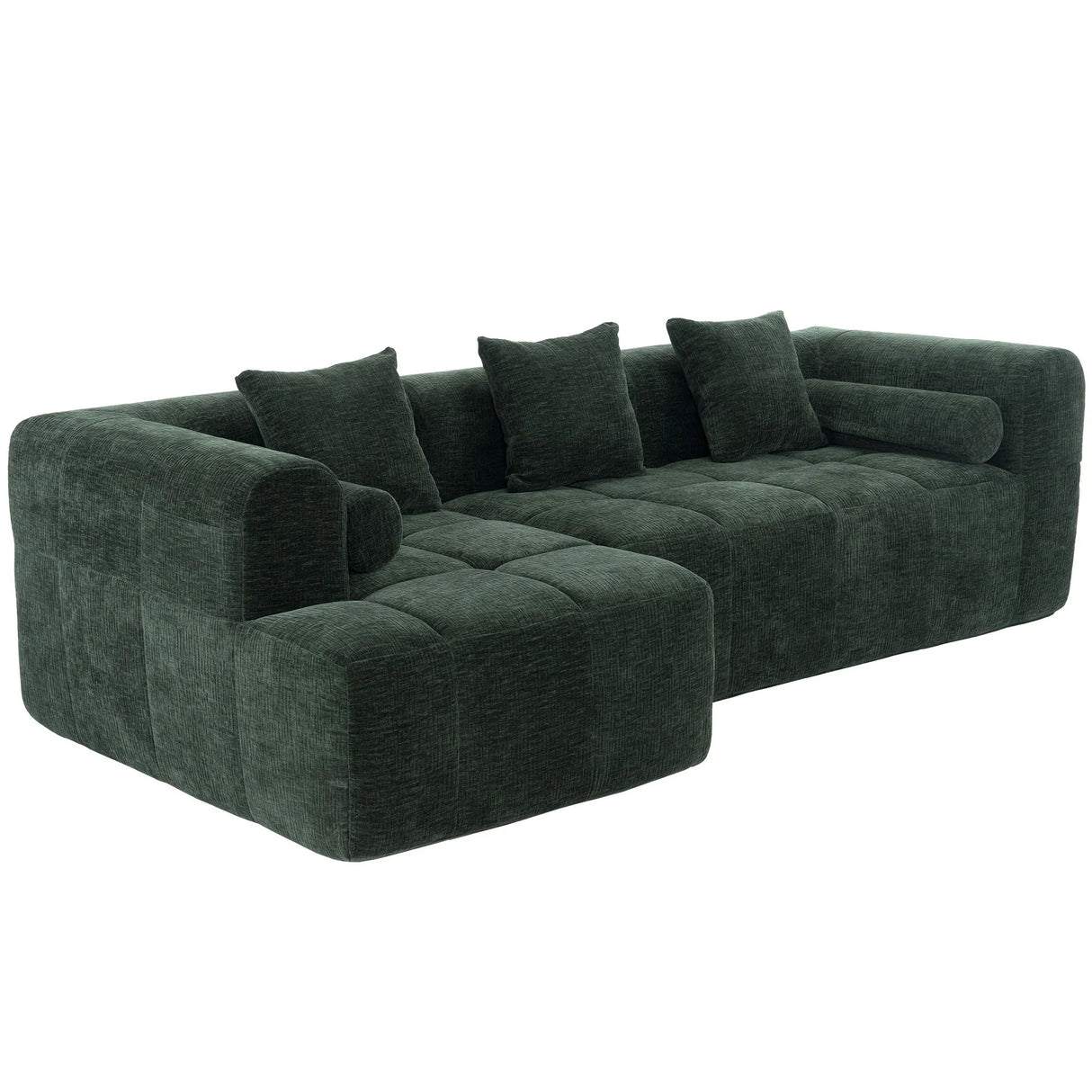 Sectional Free Combined Sofa With 2 Side Pockets - Furniture Home Direct