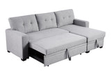 Upholstered Pull Out Sectional Sofa With Chaise - Furniture Home Direct