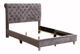 Elegant Transitional Upholstered Bed - Furniture Home Direct