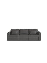Modern Cotton Linen Modular Sectional Sofa, with Pillows - Dark Gray - Furniture Home Direct