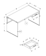 Contemporary Design Computer Desk For Home Office, Storage Drawers - Furniture Home Direct