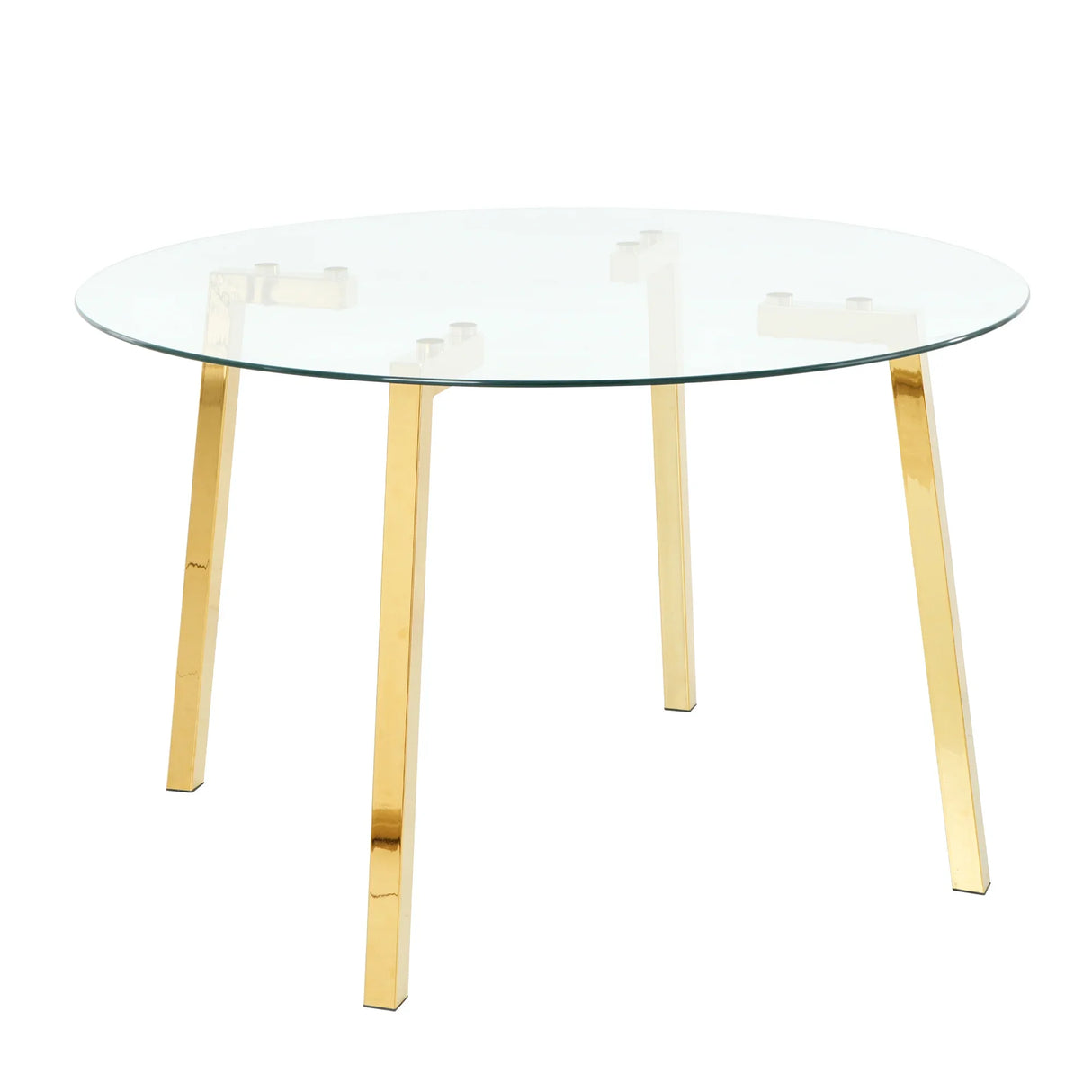 Dining Set Glass Table With Gold Frame Chairs Charcoal - Furniture Home Direct