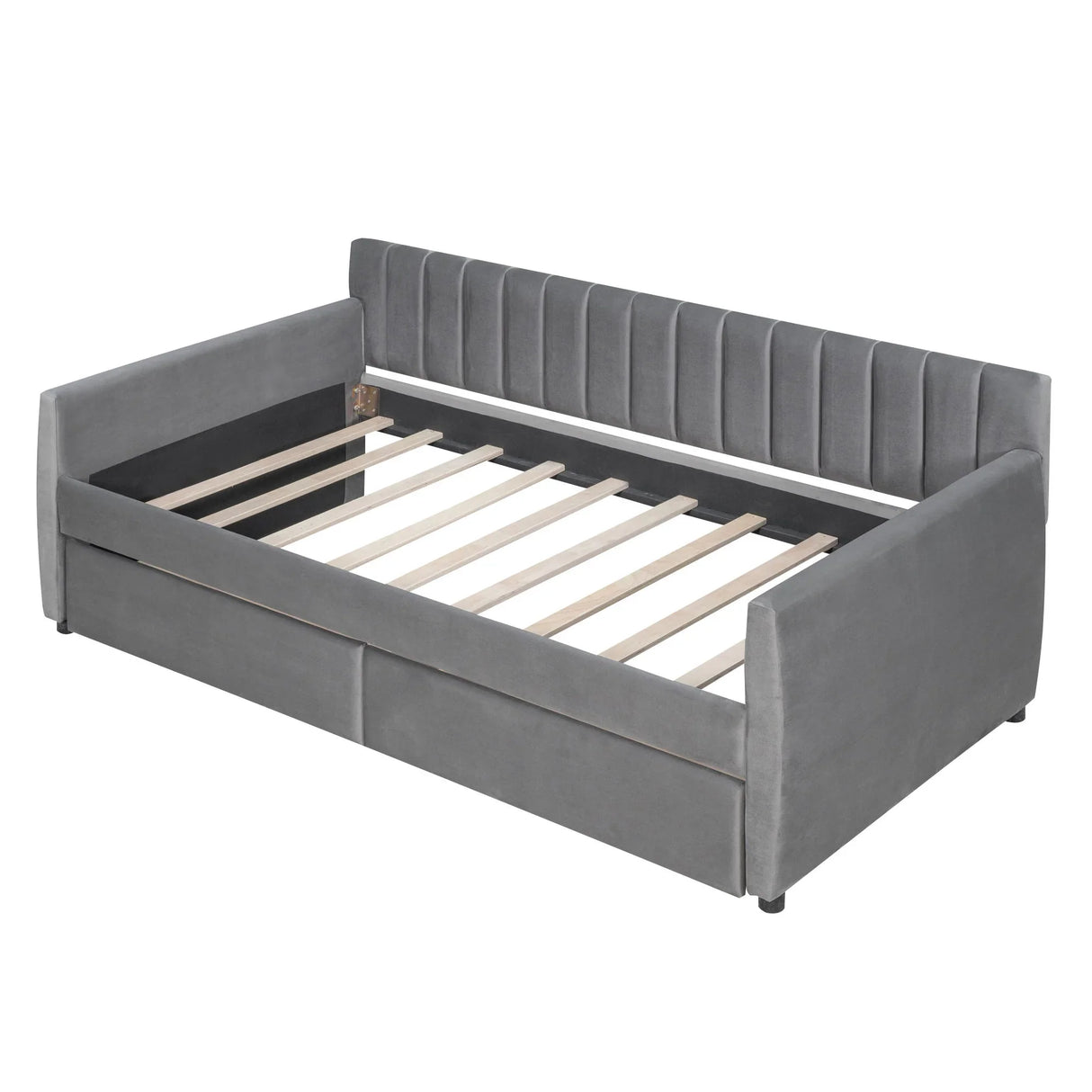 Upholstered Daybed With Slat Support - Furniture Home Direct