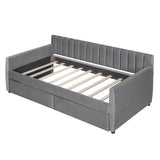 Upholstered Daybed With Slat Support - Furniture Home Direct