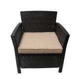 4 PC Outdoor Patio Set - Beige - Furniture Home Direct