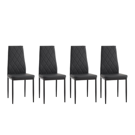 Modern Dining Chair With Diamond Design - Furniture Home Direct