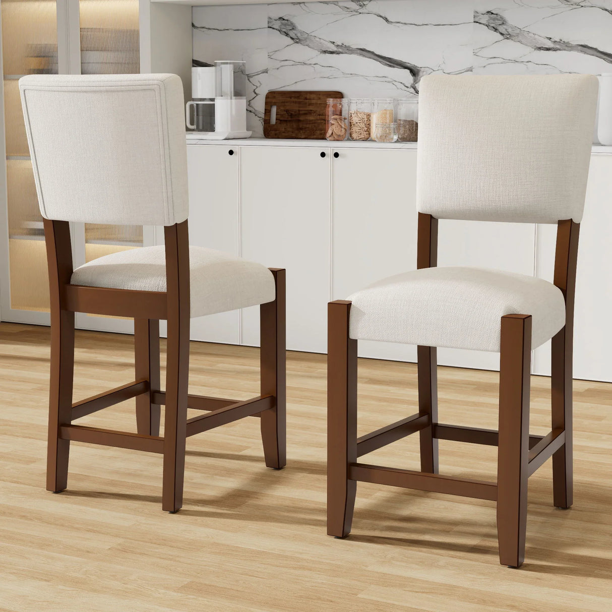 Mid Century Modern Bar Stools, Upholstered Counter Chairs - Furniture Home Direct