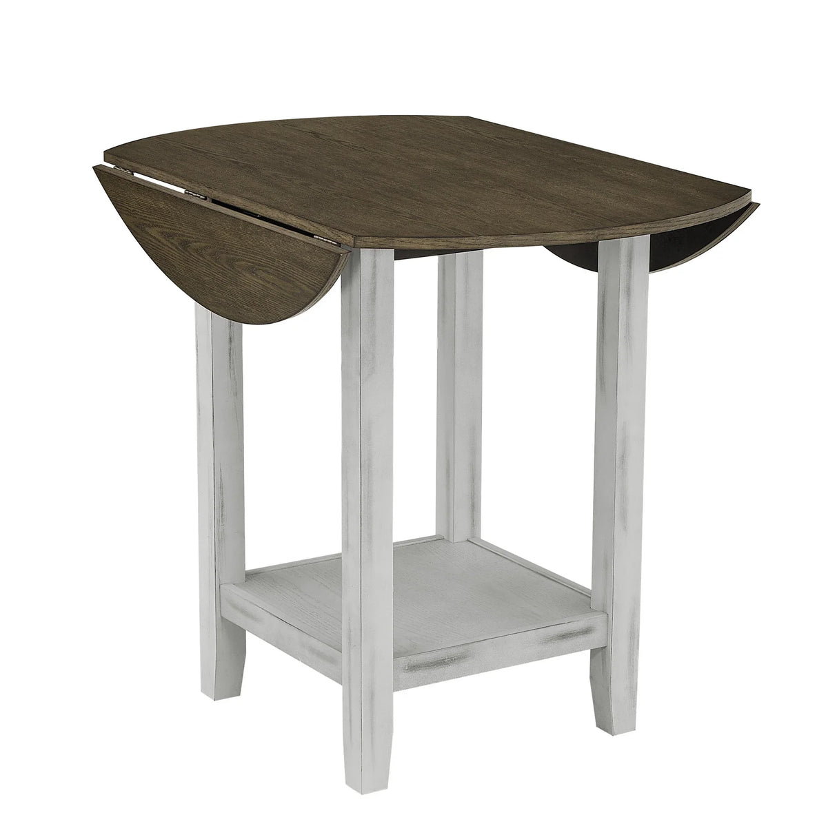 5 Piece Counter Height Dining Set with foldable leaves - Furniture Home Direct