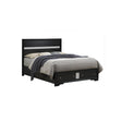 Madrid - Queen Bed With Storage Drawers And Nickel Handles - Black - Furniture Home Direct