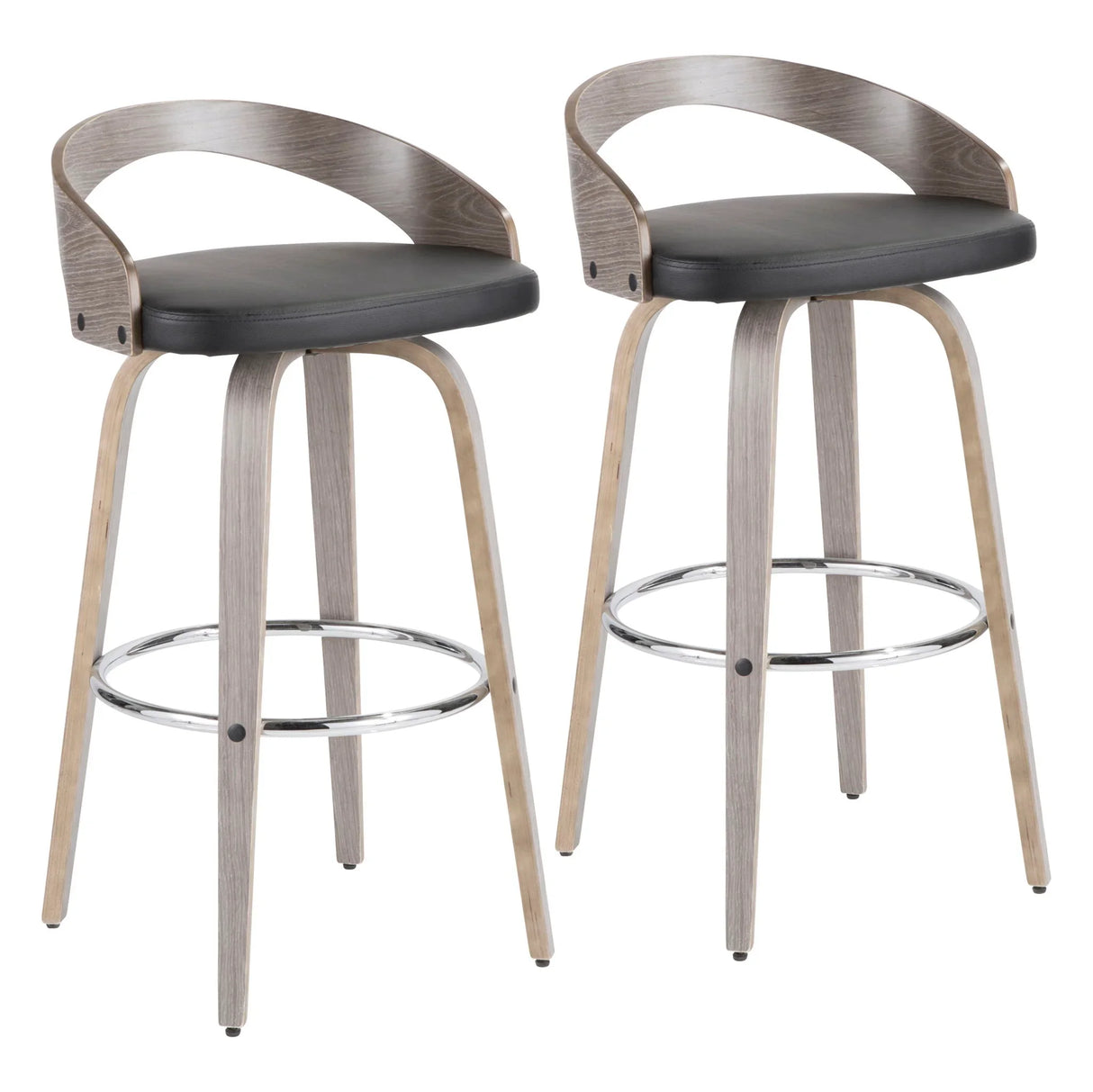Grotto - Mid-Century Modern Stool (Set of 2) - Furniture Home Direct