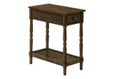 Accent End Table, 2 Tier, Storage Drawer, Traditional Stylish Design - Furniture Home Direct