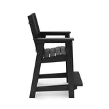 Modern Counter Chair Sleek HDPE Poly Lumber For Dining, Patio, And Garden Comfort - Furniture Home Direct
