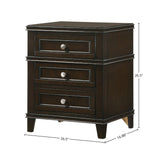3 Drawer Nightstand With USB - Furniture Home Direct