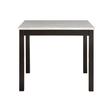 Leon - Bar Table And 4 Bar Stools - Espresso / White - Furniture Home Direct