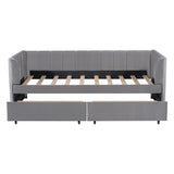 Upholstered Daybed With Ergonomic Design Backrest - Furniture Home Direct