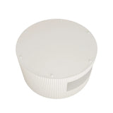 Coffee Table Round Modern Fluted Storage Shelf White - Furniture Home Direct