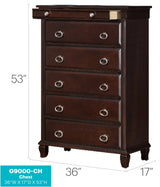Triton - Chest - Cappuccino - Furniture Home Direct