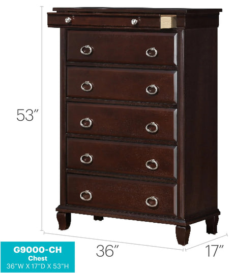 Triton - Chest - Cappuccino - Furniture Home Direct