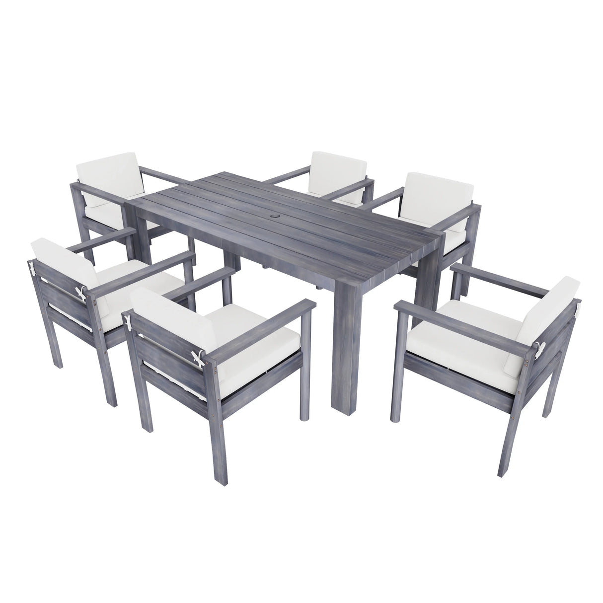 7 Piece Patio Dining Table Set - Furniture Home Direct