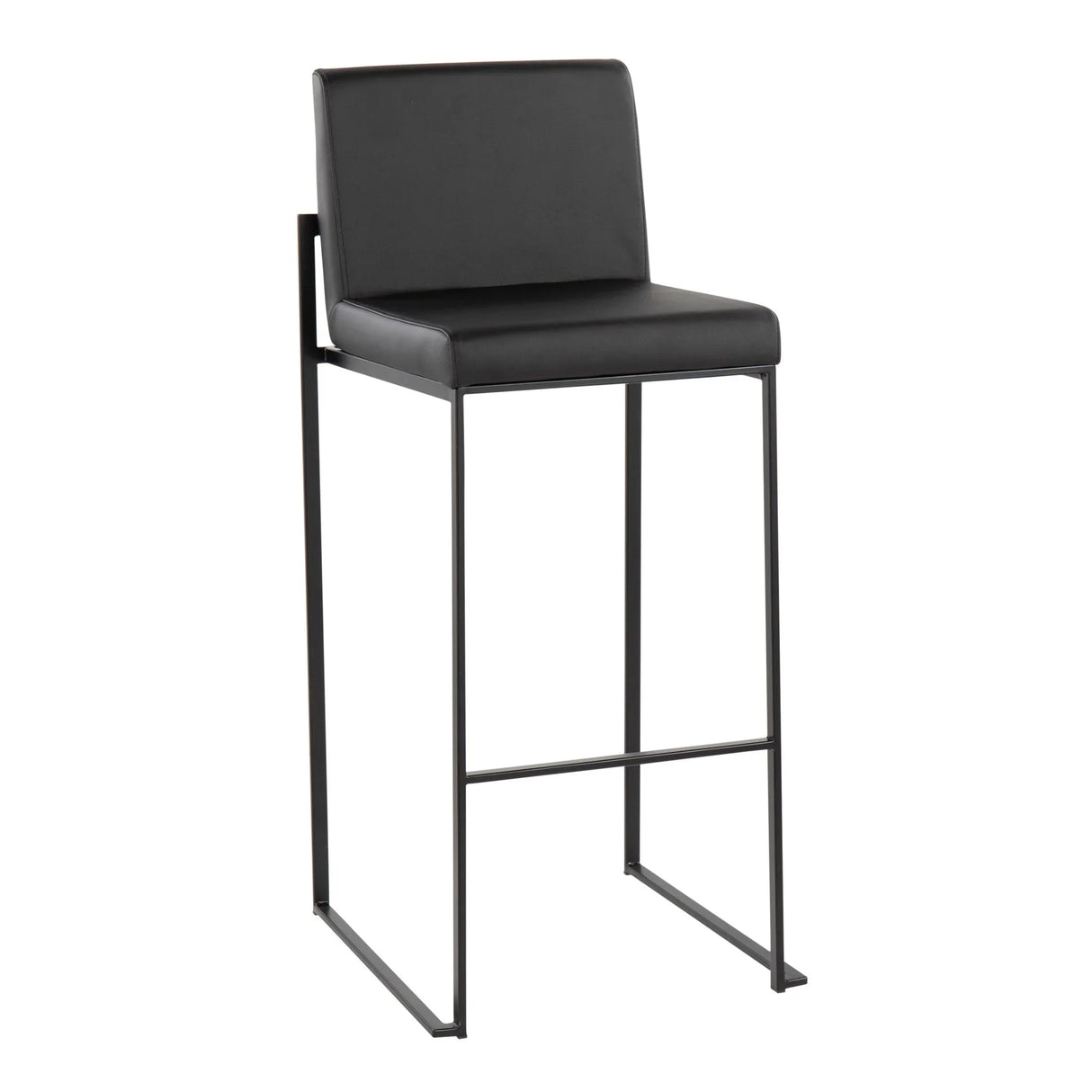 Fuji - Contemporary High Back Barstool Elegant Design - Furniture Home Direct
