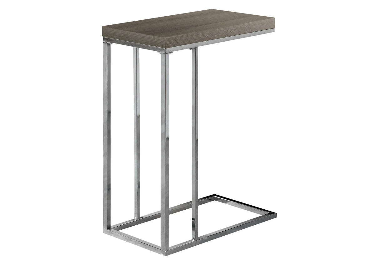 Accent Table, C - Shaped, Tempered Glass, Stylish Design Contemporary & Modern - Furniture Home Direct