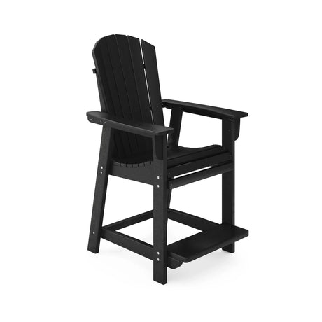 Adirondack Style Counter Chair Stylish HDPE Poly Lumber For Dining, Patio, And Garden Comfort - Furniture Home Direct
