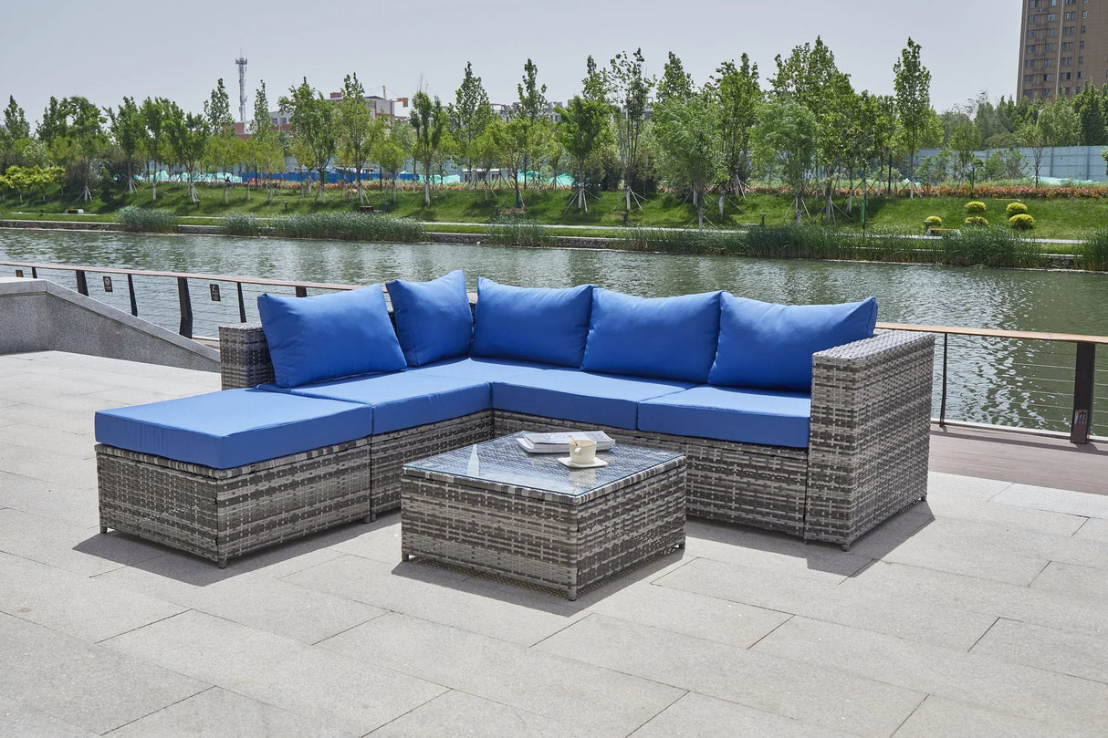 Patio Sofa With Cushions - Furniture Home Direct