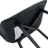 Dining Chairs With PU Leather Upholstery Metal Legs Black - Furniture Home Direct