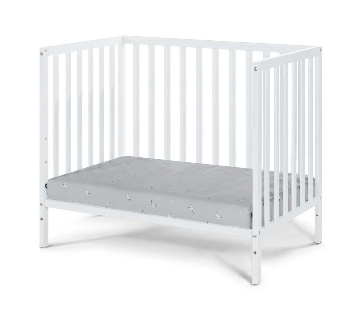Palmer - 3-in-1 Convertible Mini Crib Baby With Mattress Pad - Furniture Home Direct