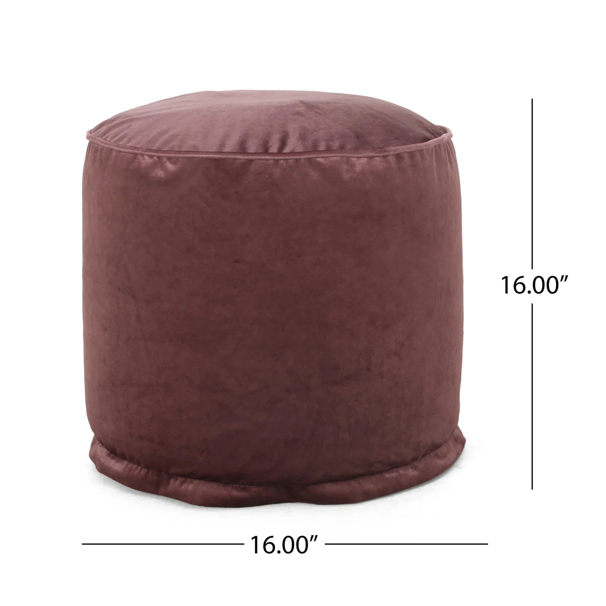 Shimon - Cylinder Pouf Ottoman Floor Cushion - Furniture Home Direct