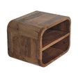 Floating Open Curve Nightstand - Oak - Furniture Home Direct