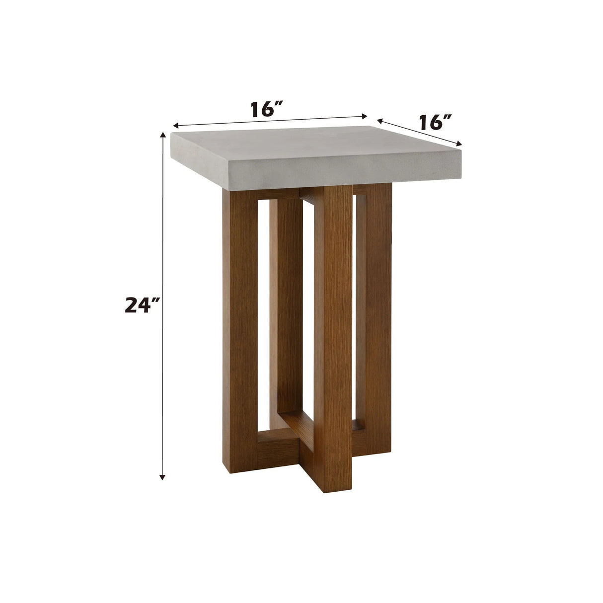 Keven - Faux Concrete Top Table - Furniture Home Direct