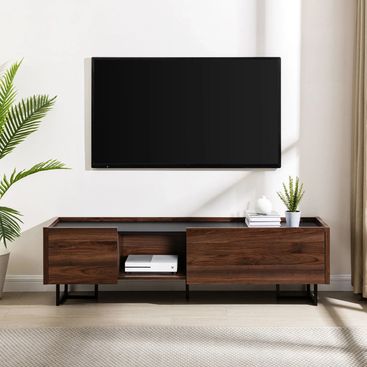 Contemporary Low Profile TV Stand - Furniture Home Direct