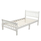 Platform Bed, Mattress Foundation Sleigh Bed With Headboard, Footboard, Slat Support - Furniture Home Direct